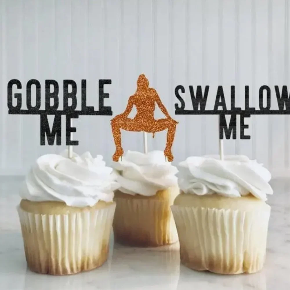 Gobble Me... Swallow Me Cupcake Toppers